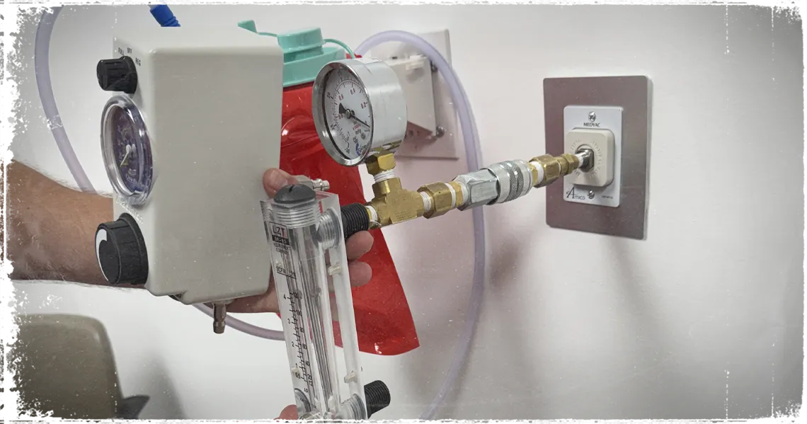 Medical gas testing.