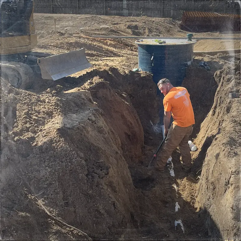 Pensacola plumbers install a grinder pump.