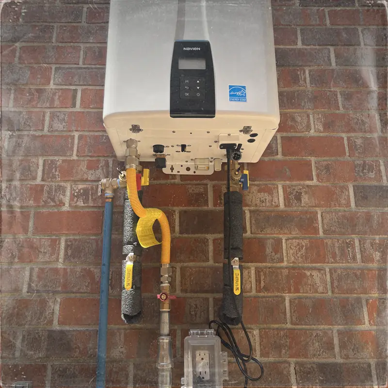 Tankless water heater install in Pensacola.