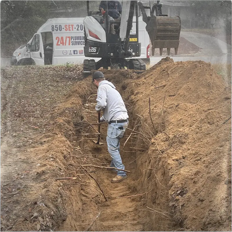 Sewer line replacement