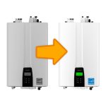 Tankless water heater swap.